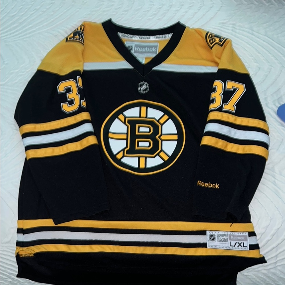 Reebok Black and Gold Hockey Jersey